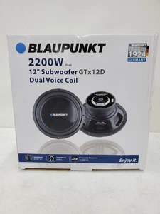 12" inch Blaupunkt GTX12D Woofer 450W RMS/900W Max Dual 4 Ohm (134435-1 AR D2) - Picture 1 of 8