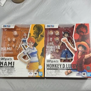 Sh Figuarts One Piece Nami And Luffy Action Figure - Picture 1 of 2