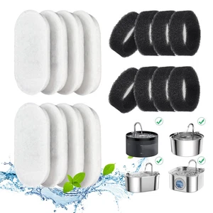 Filtros de fuente de agua para gatos, paquete de 16 filtros de fuente para gatos, filtro de fuente para gatos... - Imagen 1 de 16