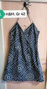 H&M Kleid Neckholder Sommerkleid Gr 42 💕Wurde Nur 1mal Getragen 💕 Top Zustand - Bild 1 von 10