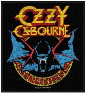 OZZY OSBOURNE - Patch Aufnäher - Bat 10 x 9cm - Picture 1 of 1