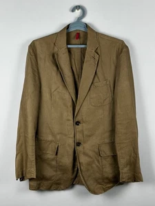Vintage Ceruti 1881 brauner Leinen Blazer Luxus Größe 52 - Bild 1 von 13
