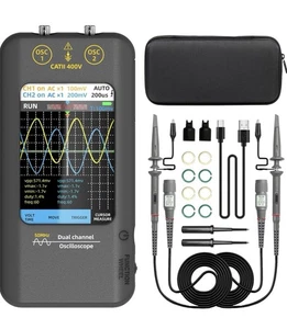 Osciloscopio portátil BSIDE 2 canales 50 MHz ancho de banda probador de alcance digital, 3,9 - Imagen 1 de 11