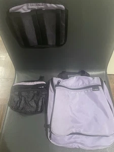 LL Bean Organizzatore Toilette Personale Borsa Lavanda Media Nylon Appeso Kit Viaggio - Foto 1 di 15