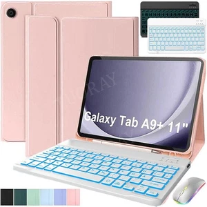 Beleuchtet Tastatur Schutzhülle für Samsung Galaxy Tab A9+ A9 Plus 11'' QWERTZ - Bild 1 von 73