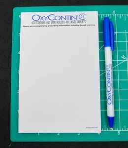 Oxycontin CII PEN + Sticky Notizblock Drug Rep Pharma Promo Werbung - Bild 1 von 14