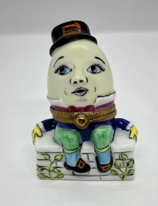 Limoges Fr. “Humpty Dumpty” Hand Painted Astoria trinket porcelain. NEW! Easter - Picture 1 of 6