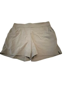 COLUMBIA Women Size XL Gray Nylon Stretch Anytime Casual 5" Shorts - Picture 1 of 14