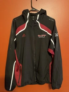 Adidas Mit Engineers Basketball Aufwärmjacke mit Kapuze Medium #14 durchgehender Reißverschluss Naht - Bild 1 von 8