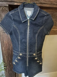 GUESS Damen Jumpsuit Jumpsuits Gr. S/P Janae Denim Mint Glas - Bild 1 von 10