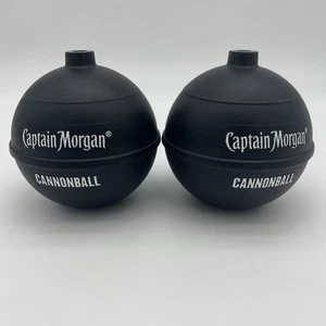 Captain Morgan Cannonball Becher Kunststoff Kanonenkugeln mit Oberteilen 2 Stück - Bild 1 von 11
