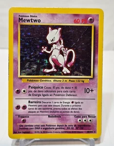 Mewtwo 10/102 Holo Raro Ilimitado Base Set ESPAÑOL Pokemon 7336 - Imagen 1 de 13