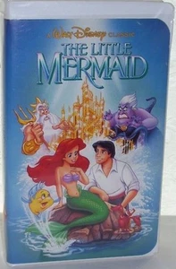 The Little Mermaid (Disney VHS) Out Of Print Banned Cover Art! Black Diamond  - Picture 1 of 2