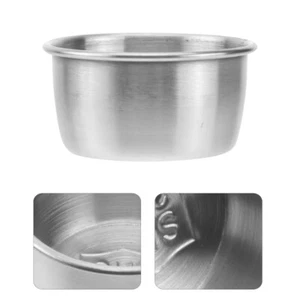 4 Pezzi Tazza Salsa Acciaio Inox Mini Piatti Ciotole Condimento Laterale - Foto 1 di 12