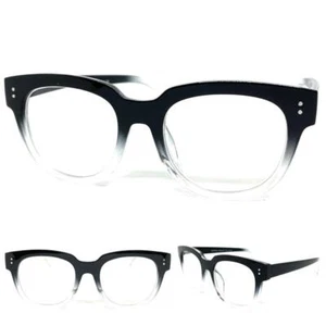 Men's Classic Vintage Retro Style READING Eye Glasses Readers Black Frame +3.00 - Picture 1 of 6