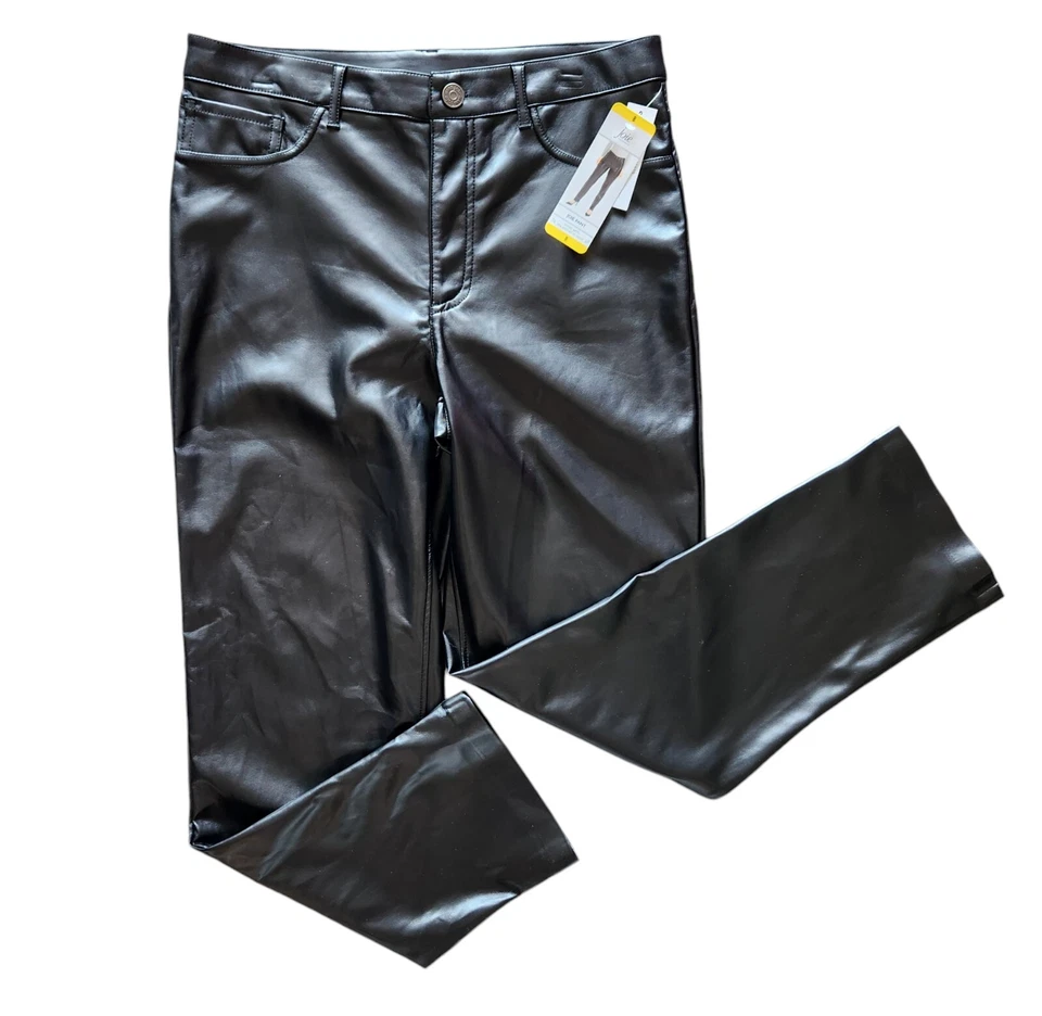 Joie Faux Leather Pants Black Stretch Skinny Pants Women's Size 2XL