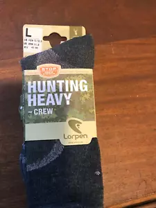 NEW 1 Pair Lorpen Hunting Crew Socks Men's/Women's Large (Shoe Sz 10-12½)(10.5) - Picture 1 of 3