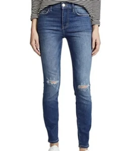 Womens Current Elliott High Waist Distressed Ankle Skinny Jeans 26 NWT - Picture 1 of 9