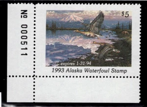 ALASKA STATE DUCK #9 - PLACA # - COMO NUEVA NUNCA ARTICULADA - - SCV: $17,50 - Imagen 1 de 1