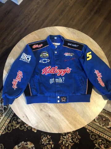 Vintage Nascar Kellogg’s Terry Labonte Racing Jacket Youth XL Chase Authentic Cover