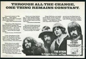 1970 The Byrds photo Ballad of Easy Rider album release vintage print ad