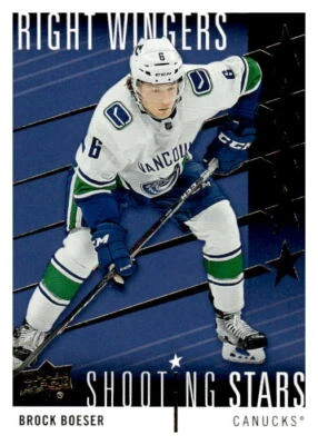 2019-20 Upper Deck #SSR-3 Brock Boeser Shooting Stars Right Wingers - Image 1 of 2