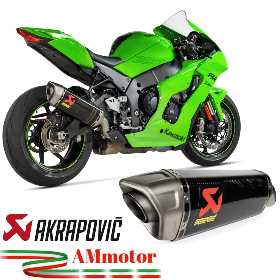 S-K10SO27-HRC - Silencieux Echappement Akrapovic Carbone Kawasaki ZX-10R/RR