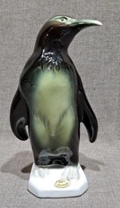 Royal Dux 6" Penguin Figurine With Original Label & Pink Triangle ~ Lot #1 - Picture 1 of 6