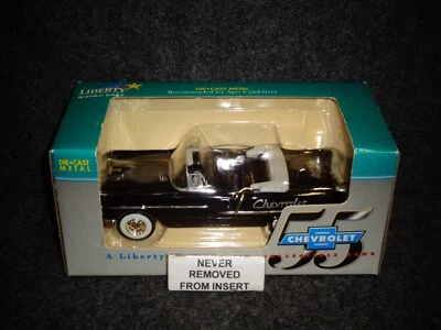CHEVROLET BOWTIE LOGO 1955 CHEVY BEL AIR CONVERTIBLE LIBERTY CLASSICS DIECAST - Image 1 of 4
