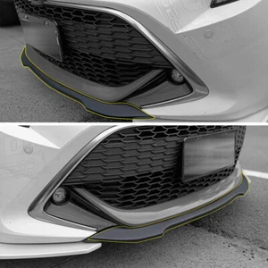 Matte Black For Toyota Auris Corolla 5DR V Style Front Middle Bumper Lip Spoiler - Picture 1 of 4