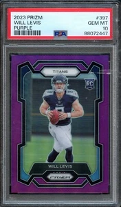 FB - 2023 Prizm - #397 - Purple - Will Levis - PSA 10 GEM MT - Picture 1 of 2