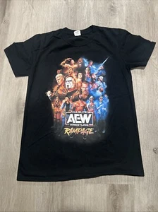 Camiseta negra pequeña AEW All Elite Wrestling Rampage Chicago I Was There 2021 - Imagen 1 de 4