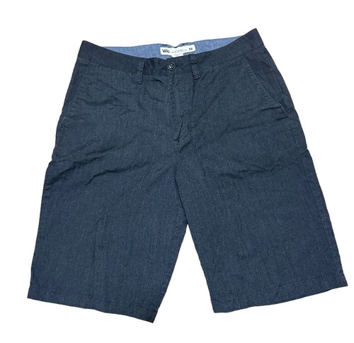 Vans Uomo Walter 5 Tasche Classico Chino Corto Taglia 32 Grigio Scuro Ottime Condizioni