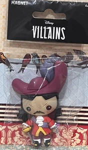 Disney 3D Magnet Villains Peter Pan Movie Captain Hook Bad Guy Enemy Foe Pack - Picture 1 of 3