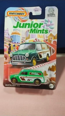 MATCHBOX CANDY SERIES JUNIOR MINTS AUSTIN MINI VAN #5/6 DIECAST 1:64 SCALE NEW - Image 1 of 2
