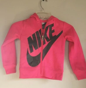NIKE Girl's Pink HOODED Jacket "NIKE SWOOSH" Size:4 (1 pc of 2c set) - Picture 1 of 4