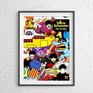 The Beatles - Yellow Submarine - Music Poster Picture Print - Sizes A5 to A0 - Picture 1 of 14