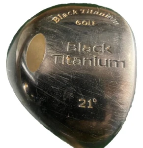 Black Titanium Golf 7 Wood 21* RH Men's Regular Flex Graphite 42" New Grip - Picture 1 of 12
