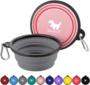 Collapsible Dog Bowls for Travel, 2-Pack Dog Portable Water Bowl for Dogs Cats P - Picture 1 of 7