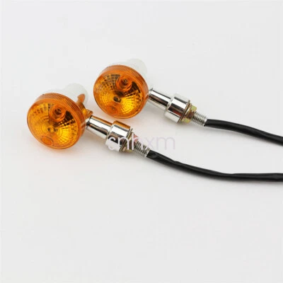 2X 2.4" plastic Mini Turn Signal For Suzuki GS 450-550 650 750 1100 1150 - Image 1 of 4
