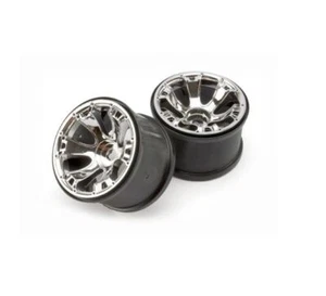 Traxxas 1/10 3.8 Chrome Geode Wheels (2)/Summit RTR TRA5671 - Picture 1 of 1
