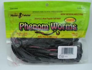 Mister Twister 6P20-N39 Phenom Worms 6" Color Red Shad 20CT