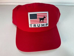 Rare Trump The Goat Hat American Flag Logo By Levelwear Donald Trump New - Picture 1 of 6