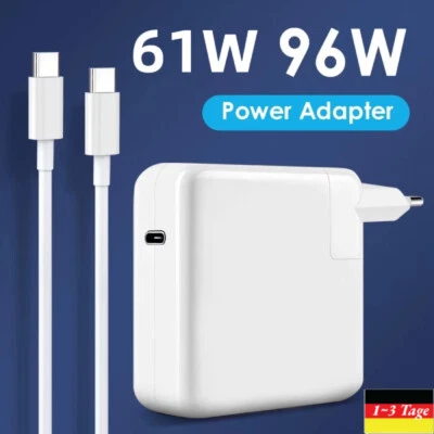 30W 61W 96W 118W USB C Ladekabel Power Adapter Für MacBook Pro Air Ladegerät Neu - Bild 1 von 4