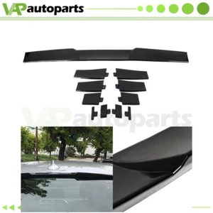 For Universal Black Rear Window Top Roof Spoiler Wing Accessories Kits - Picture 1 of 9