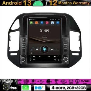 Autoradio Android 13 9.7" GPS SAT Navi BT DAB Carplay para Mitsubishi Pajero 04-11 - Imagen 1 de 11