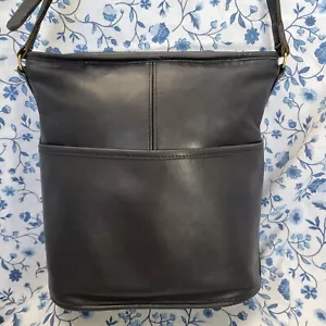 Bolso de hombro Coach Pre Creed Bleeker 0743-328 negro cubo de colección sin etiqueta colgante - Imagen 1 de 21