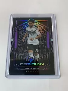 Serge Gnabry Panini Soccer Obsidian Purple Electric Etch Germany 2019-2020 - Picture 1 of 2
