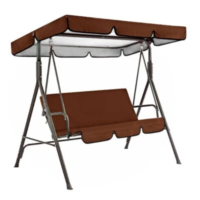 Garden Swing Canopy Seats Replacement Set 3 Seats Covers + Swing Canopy Cover - Изображение 1 из 4