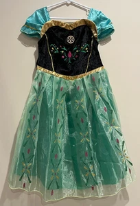 Disney Frozen Princess Anna Inspired Girl Dress Party Dress-Up Halloween Costume - Picture 1 of 19